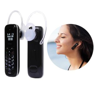 GTSTAR BM50 Mini Bluetooth Headset Phone Dialer World’s Smallest Pocket Phone (Black)