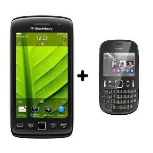 Blackberry Torch 9850 Touchscreen Mobile Phone Refurbished+ Nokia 200 Single Sim Mobile Free