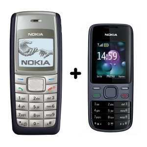 Nokia 1110i Non Camera Phone Refurbished + Nokia 2690 Pre-owned Single Sim Mobile Free
