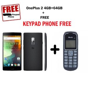 Combo Offer - OnePlus 2 (Sandstone Black, 64GB) Refurbished + A Keypad Phone