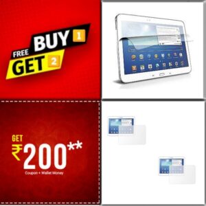 BUY 1 GET 2 FREE- Samsung P5200 Tab 3 Protector- P5200 Tablet 10.1″ Screen Guard on zoneofdeals.com