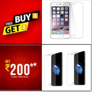 Buy 1 Get 2 FREE - Tempered Glass For Apple Iphone 7 on zoneofdeals.com