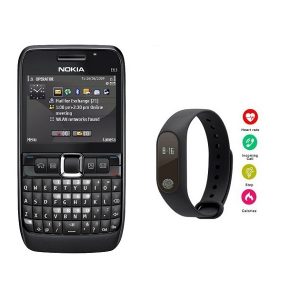 Combo Offer Nokia E63 Qwerty Keypad Phone Refurbished 3G Wifi +M2 Smart Band Free at Zoneofdeals