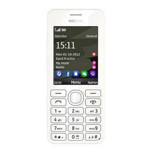 Nokia 206 Keypad Phone Refurbished Mobile White
