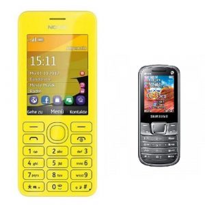 Nokia 206 Keypad Phone Refurbished Mobile + Samsung Guru Mobile Free at Zoneofdeals