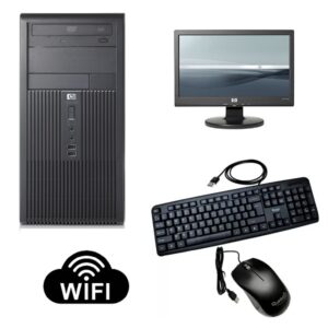 HP Desktop PC + Core 2 Duo 4GB - 320GB + 15" LCD + Keyboard + Mouse + WIFI