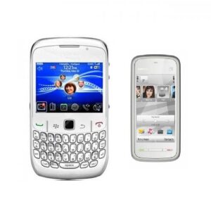 Blackberry 8520 Curve Refurbished Mobile + Nokia 5233 Phone Free