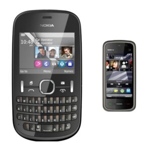 Nokia 200 Mobile Refurbished + Nokia 5233 Touchscreen Phone Free