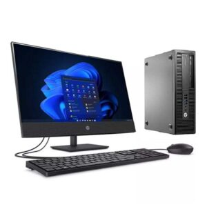 HP Elite-Desk 800 G2 SFF | Core i5 | 8GB+256GB | Refurbished Desktop +18.5″ LCD + Keypad + Mouse from zoneofdeals.com