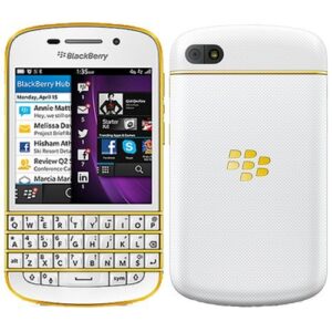 Buy Blackberry Q10 | Touch & Type | Qwerty Keypad Mobile | Refurbished | Gold from zoneofdeals.com