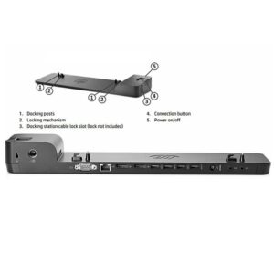 Buy HP D9Y32AA 2013 UltraSlim Docking Station - Black from zoneofdeals.com