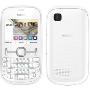 Buy Nokia Asha 201 Qwerty Keypad Phone Refurbished White from Zoneofdeals.com