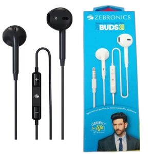 Buy Zebronics Zeb-Buds 30 3.5mm Stereo Wired in Ear Earphone with Microphone from zoneofdeals.com